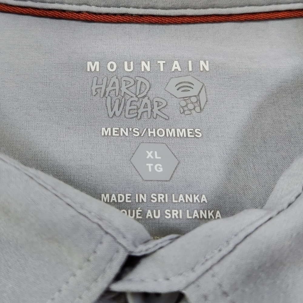 Mountain Hardwear Men's XL Canyon Gray Performance Shirt Vented Fishing Outdoor - Picture 7 of 12